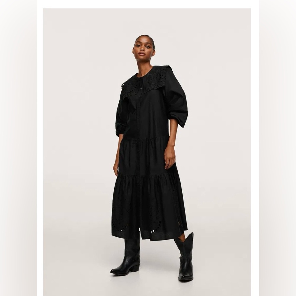 Mango Broderie Anglaise Dress
